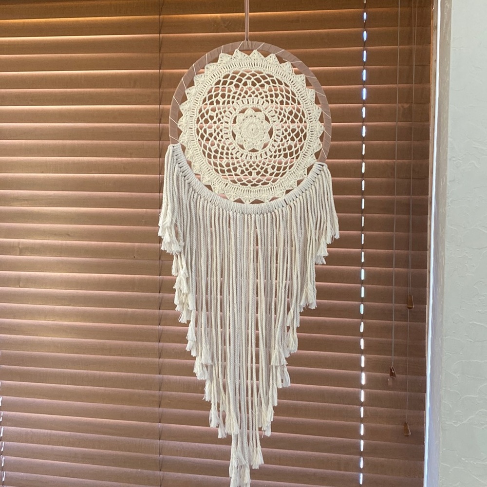 🎉 BOHEMIAN CROCHETED DREAM CATCHER WALL ART‼️